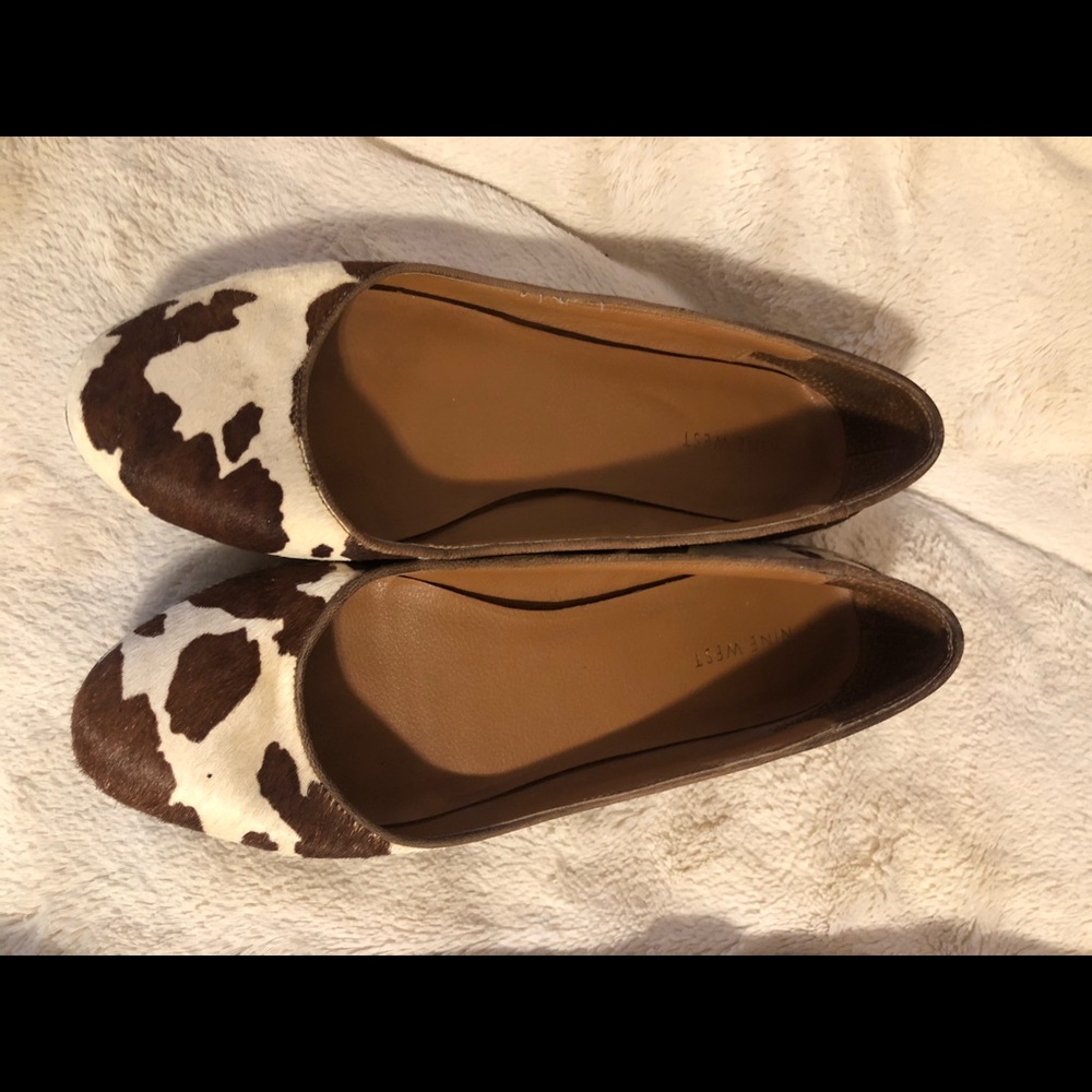 Nine West Hide print ballet flats